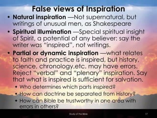 Systematic Theology: Bibliology