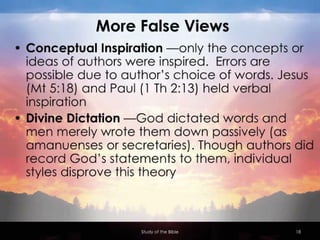 Systematic Theology: Bibliology