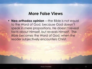 Systematic Theology: Bibliology