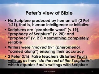 Systematic Theology: Bibliology