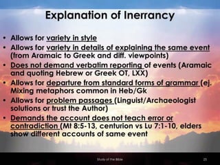 Systematic Theology: Bibliology