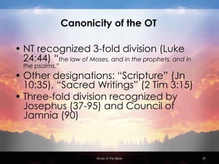 Systematic Theology: Bibliology