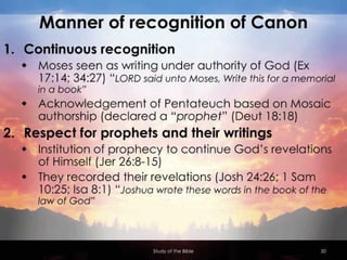 Systematic Theology: Bibliology