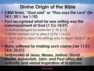 Systematic Theology: Bibliology