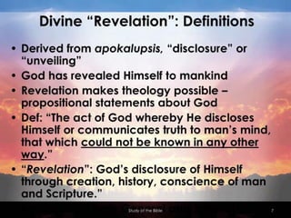 Systematic Theology: Bibliology