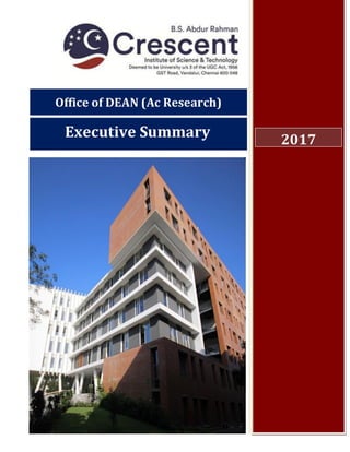 Office of Dean(Research)-Executive Summary 2018 