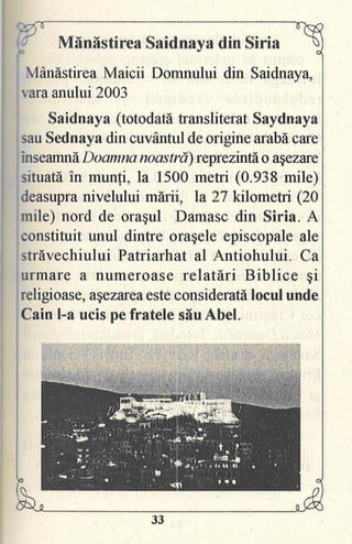 Pe urmele Bunicii Maicii Domnului - Maica Ecaterina Fermo