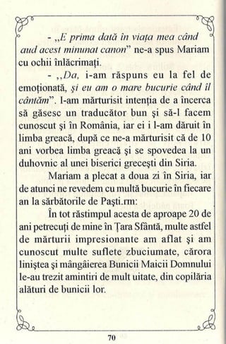 Pe urmele Bunicii Maicii Domnului - Maica Ecaterina Fermo