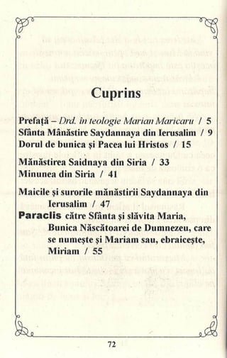 Pe urmele Bunicii Maicii Domnului - Maica Ecaterina Fermo