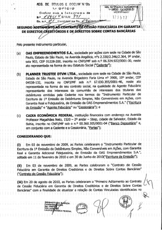 DOCUMENTOS PROVAM CESSÃO DE DIREITOS DO TRIPLEX
