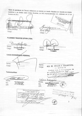 DOCUMENTOS PROVAM CESSÃO DE DIREITOS DO TRIPLEX