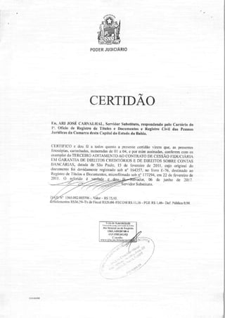 DOCUMENTOS PROVAM CESSÃO DE DIREITOS DO TRIPLEX