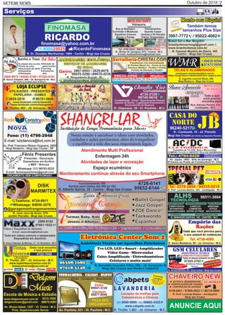 Outubro de 2018 7SETEMI NEWS
Serviços
ANUNCIE AQUI
 