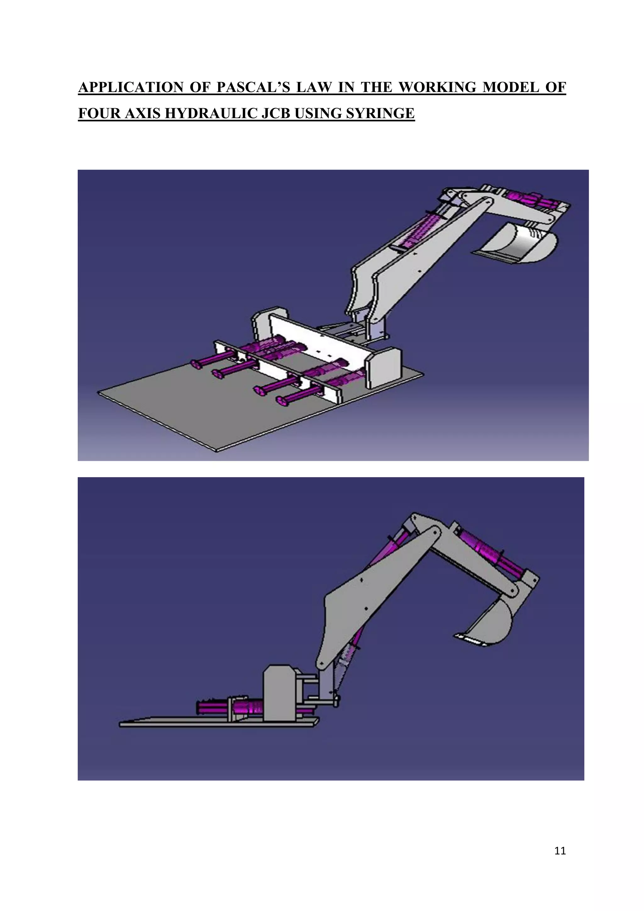 Application of Pascal’s Law in the working model of Four-axis Hydraulic ...