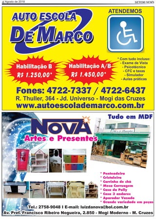 Agosto de 20184 SETEMI NEWS
 