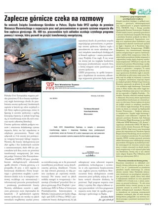 Związkowcy z grup energetycznych
powołują komitet strajkowy
Związki zawodowe działające w spółkach ener-
getyczno – górnic...