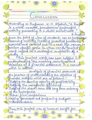 Accountancy Project Class 12th CBSE