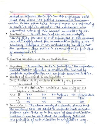 Business Studies (Principles of Management) Project Class 12th CBSE 
