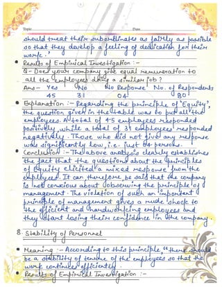 Business Studies (Principles of Management) Project Class 12th CBSE 