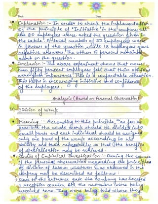 Business Studies (Principles of Management) Project Class 12th CBSE 