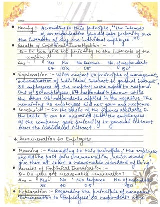 Business Studies (Principles of Management) Project Class 12th CBSE 