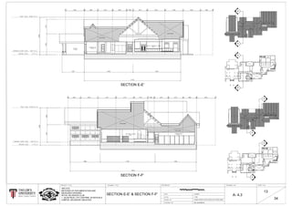 1884
RO
YAL SELANGOR
LUB
C
KUALA LUMPUR
A B C ED F G H JI K
ABCE DFGHJ IK
E
E'
1
2
3
4
5
6
7
8
9
10
11
12
E
E'
F
F'
1
2
3
4
5
6
7
8
9
10
11
12
F
F'
SECTION E-E' & SECTION F-F' 3-3-2017
1:100
DR. SUCHARITA
ARC1215
METHODS OF DOCUMENTATION AND
MEASURED DRAWING
ROYAL SELANGOR CLUB
1, JALAN RAJA, CITY CENT5RE, 52100 KUALA
LUMPUR, SELANGOR, MALAYSIA AHMAD ASHRAF & ANG AVERLLEN & FAZRIE AIMAN
A- 4.3
13
34
0 52.5 7.5 10
SECTION F-F'
SECTION E-E'
 