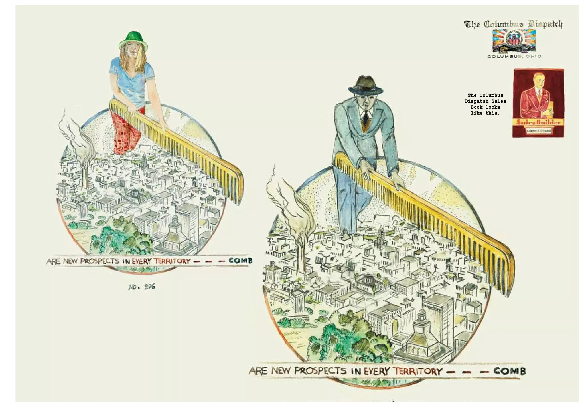 The Columbus
Dispatch Sales
Book looks
like this.
 