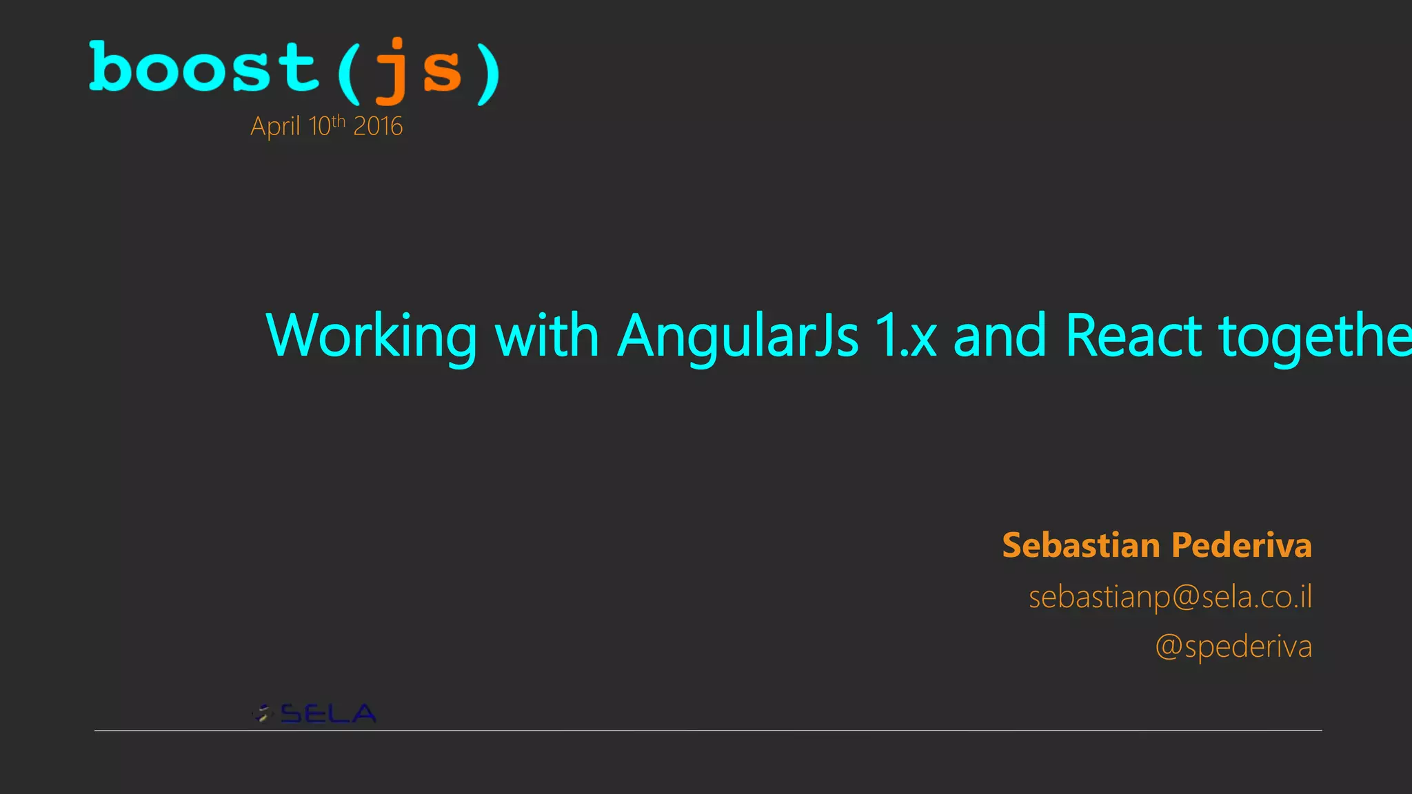 Combining Angular and React Together | PPT