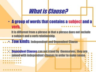 Combining Clauses | PPT