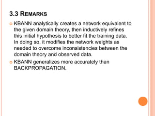 Combining inductive and analytical learning | PPTX