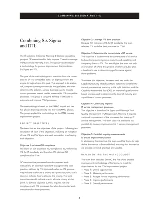 Combining Itil And Six Sigma To Improve