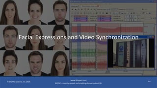 BIOPAC—Inspiring people and enabling discovery about life
© BIOPAC Systems, Inc. 2016
www.biopac.com
44
Facial Expressions and Video Synchronization
 