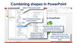 Intersected Shapes Powerpoint Combining shapes in PowerPoint 2010 and 13 | PPTX