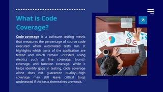 Combining Static Analysis with Code Coverage for Better Test Quality | PPTX
