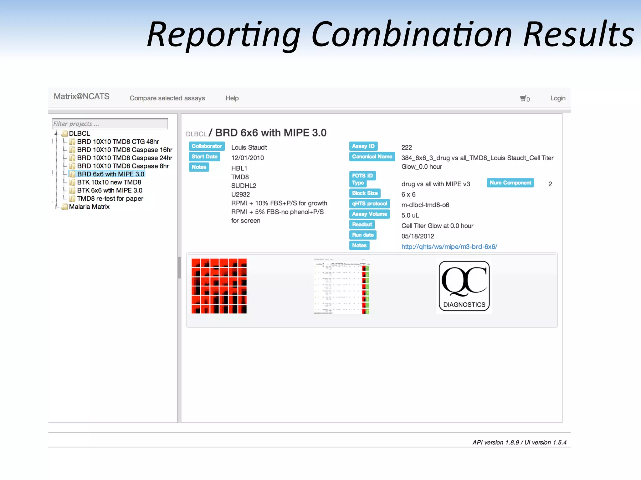 Repor1ng	
  Combina1on	
  Results	
  
 