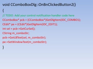 MFC Combo box | PPTX