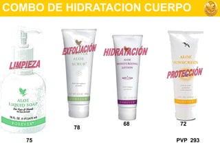 COMBO DE HIDRATACION CUERPOEXFOLIACIÓNHIDRATACIÓNLIMPIEZAPROTECCIÓN68727875PVP  293