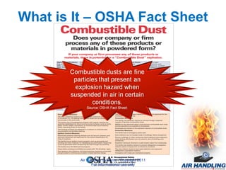 What is It – OSHA Fact Sheet Air Handling Systems - Copyright 2011 For informational use only 
