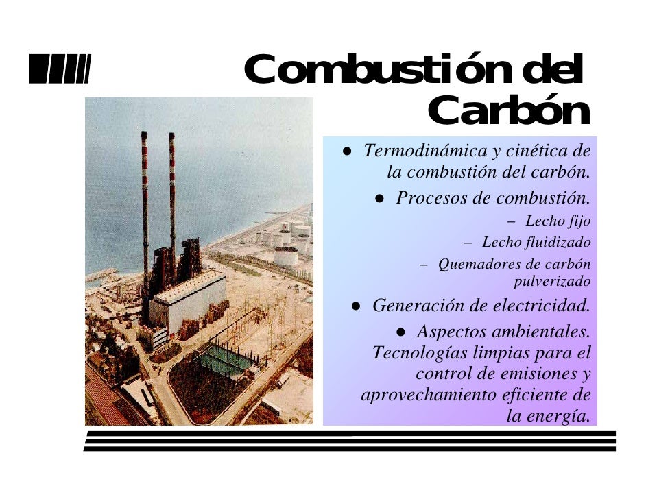Combustión del carbón