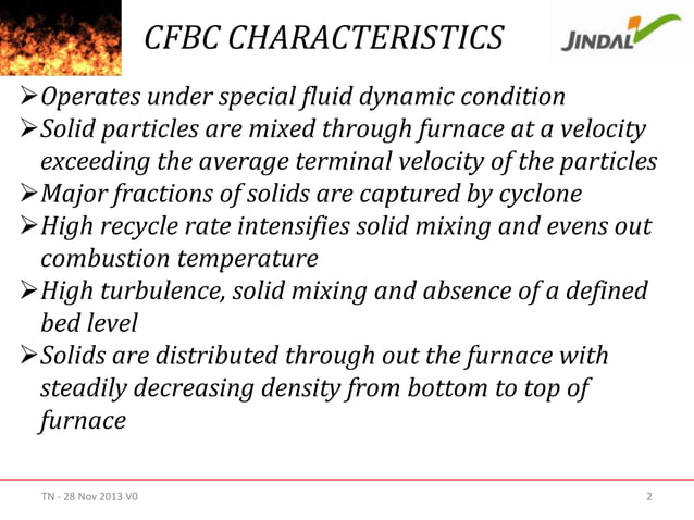 Combustion in a CFBC Boiler | PPTX
