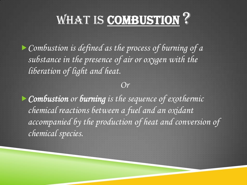 Combustion and fossil fuels