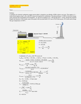 Combustion engineering summer 2019 | PDF