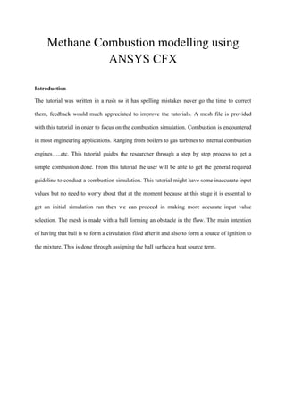 Combustion modelling using_ansys_cfx | PDF