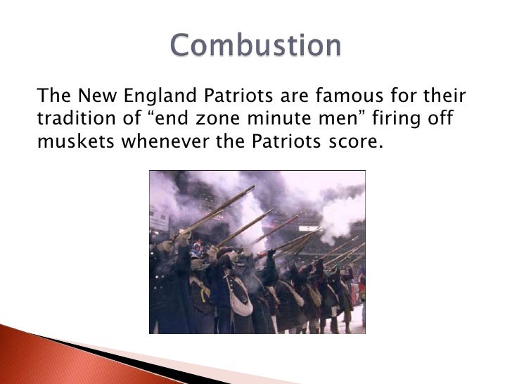 Combustion of gunpowder