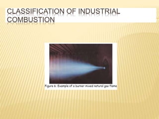 CLASSIFICATION OF INDUSTRIAL
COMBUSTION
 