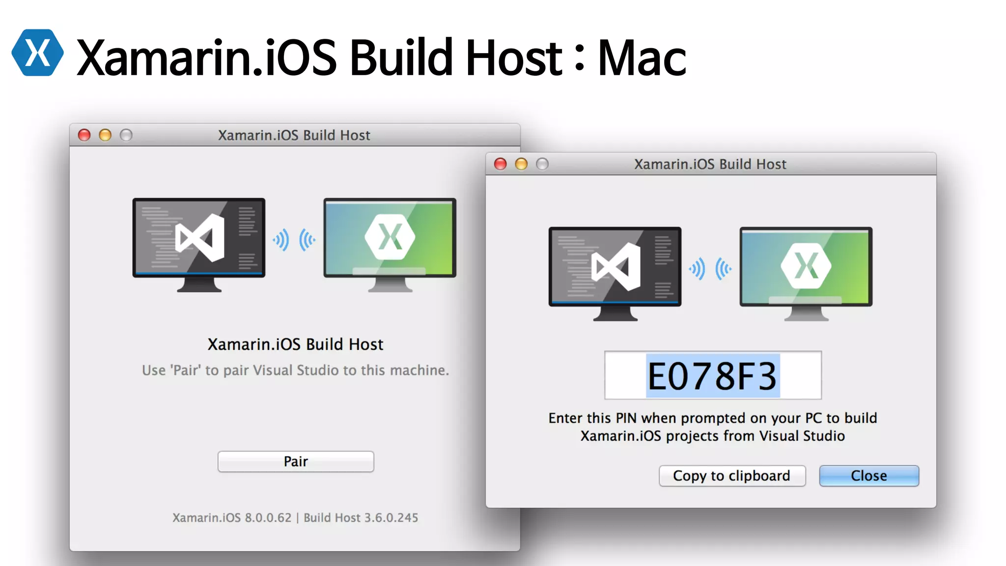 Xamarin.iOS Build Host : Mac
 