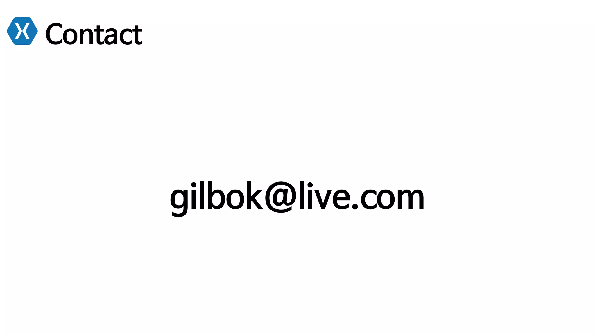 Contact
gilbok@live.com
 