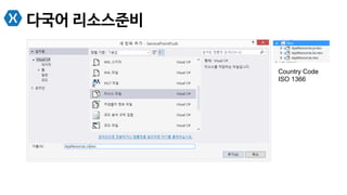 다국어 리소스준비
Country Code
ISO 1366
 