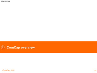 CONFIDENTIAL
ComCap, LLC
Key Facts • The company has raised
$57.4m to date
• True Fit has organized and
connected the unique
relationships between millions
of styles from 10,000 brands
to the fit and style preferences
of over 100 million consumers.
• True Fit’s registered user base
also continues to grow,
already exceeding 20 million
and adding 1.5 million new
users each month from its
expanded presence on 300
million monthly page views
across its network.
• The Discovery Engine
compares fit data sourced
from 1,500 brands and
retailers and anonymized
transaction data to determine
what clothing and shoe
shoppers actually keep and
return after buying.
• The company has raised
$16.2m by 2014
• In July 2015, the
company was acquired
by Rakuten
• It has over 25m unique
shopper profiles, over
250K garments
photographed, over 100k
man-hours has been
spent and over 35K
garments have been
tested on the people
• The standard entry price
for a Fits Me system is
about €1,500/$1,650 U.S.
monthly
• In 2013, the company
was acquired by Myntra.
The acquisition was part
cash, part stock.
• The acquisition will
strengthen and expand
Myntra’s technology
platform and drive
transformational change
in the online shopping
space in India
• Key partners include: Cisco,
Meraki, Microsoft, Lenovo,
AT&T Partner Exchange,
Vmware Partner, Airwatch,
N.able, AT&T, Mozy,
GoDaddy, Polycom, Citrix,
HP, McAfee, IBM, Business
Class, EMC2, APC, DELL,
Metalogix, Carbonite,
Adobe, Symantec, Silver
Peak
22
Fit Technologies Enabling More Apparel Shopping Online5
 