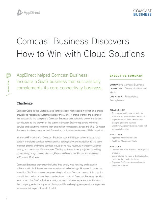 Comcast case summary image